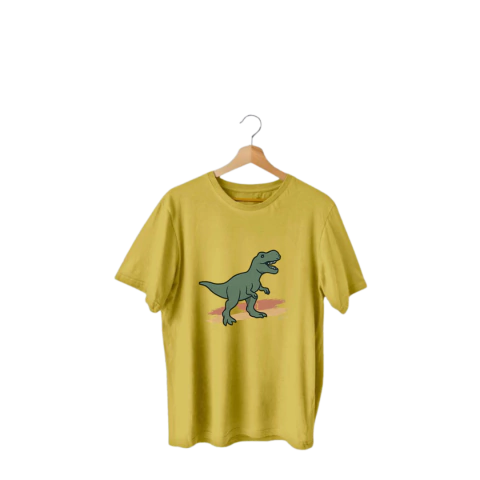 Camiseta neurodivergente Dino Amarela - comprar online