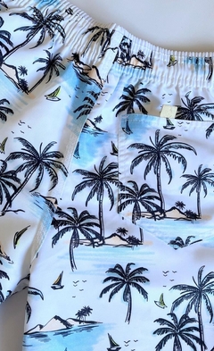 Bermuda Tactel Estampada Masculina 10 anos - comprar online