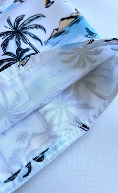 Bermuda Tactel Estampada Masculina 10 anos na internet