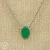 Pingente de esmeralda. Ouro branco 18k - buy online