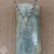 Pingente de água-marinha cabochão