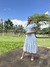 Vestido de Babado com Renda na manga - comprar online