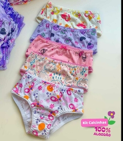 KIT CALCINHAS BASIC FOFURA-100% ALGODÃO - comprar online
