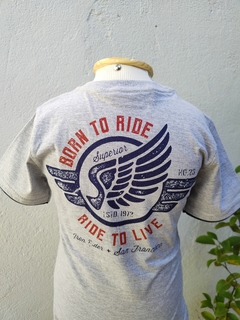 T-shirt Masculina Aviação - cinza mescla - comprar online