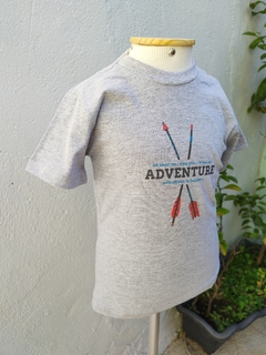 T-shirt Masculina Adventure cinza mescla - comprar online