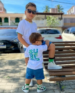 Camiseta Surf Masculina Infantil - Branco - comprar online