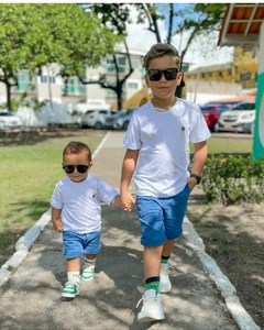 Camiseta Surf Masculina Infantil - Branco - IARIN