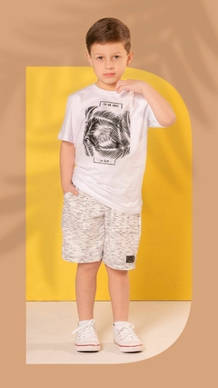 Camiseta Lucca - masculina infantil em malha 100% algodão