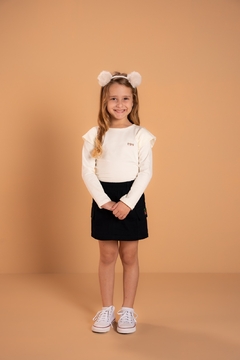 BLUSA BASICA EM COTTON CHLOÊ - MANGA LONGA