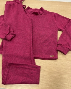 Imagem do CONJUNTO MALHA TRICÔ INFANTOJUVENIL - COR MAGENTA