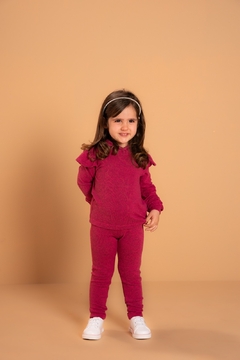 CONJUNTO MALHA TRICÔ BABY - COR MAGENTA - comprar online