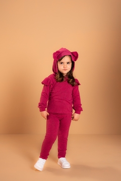 CONJUNTO MALHA TRICÔ BABY - COR MAGENTA na internet