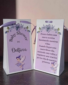 Souvenir porta vela Baby Shower C/U