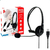 Headset Office P/ Computador Telefone C/ Conector Usb 5+