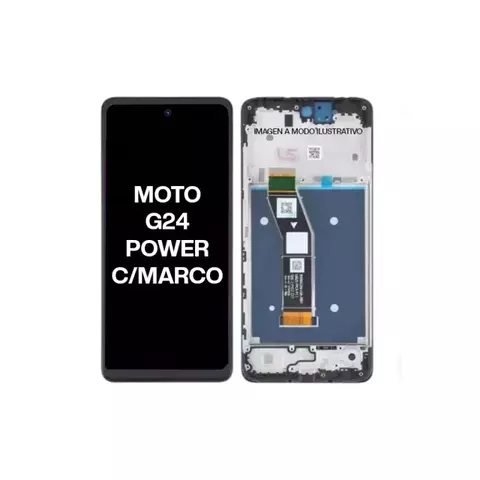MÓDULO MOTO G24 POWER CALIDAD ORIGINAL CON MARCO - comprar online