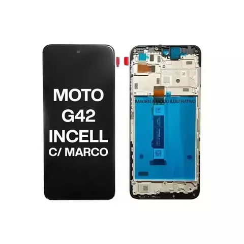 MÓDULO MOTO G42 INCELL CON MARCO - comprar online