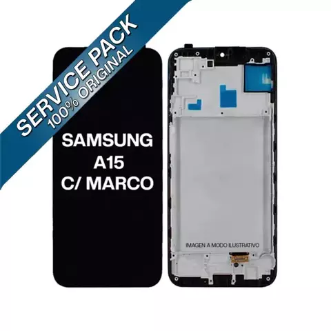 MÓDULO SAMSUNG A15 SERVICE PACK CON MARCO