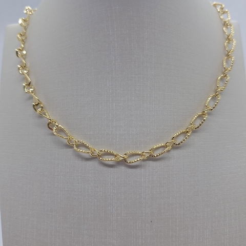 CORRENTE ELO TORCIDO OURO