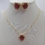 Conjunto Coração Rubi Zirconia - comprar online