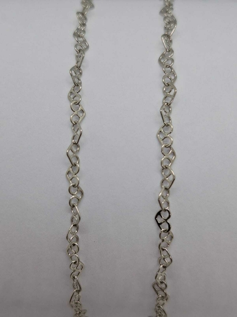 Pulseira Malha Coração Prata