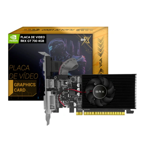 PLACA DE VIDEO GT730 4GB BRX DDR3 128BITS - GT730LP-4GD3-Garantia: 365 Dias