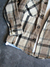 CAMISACO PAÑO PLAID BEIGE - TRUST