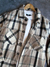CAMISACO PAÑO PLAID BEIGE en internet