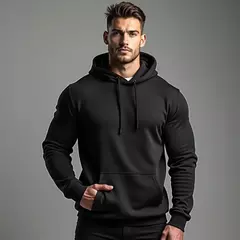 Moletom Canguru Liso Blusa Unissex Algodão Flanelado GuGi Bolso Frontal Capuz A - JMix Variedades