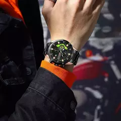 CURREN Relógios de aço inoxidável para homens moda criativa mostrador