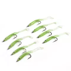 A atração macia da pesca do silicone 8cm 2g 10 porções um saco pesca a at - loja online
