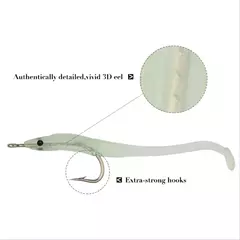 Imagem do A atração macia da pesca do silicone 8cm 2g 10 porções um saco pesca a at