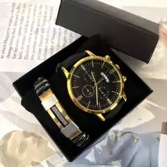 Conjunto pulseira esporte e relógio - loja online