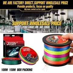 Josby linha de pesca trançada pe super forte 8 fios linha de pesca multifilam - loja online