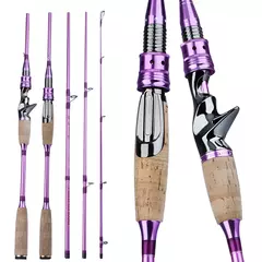 varas de fibras para pesca isca 2.1m 2.4m 4 pedaços de