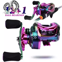 Sougayilang 12 1bb baitcasting carretéis 7 2 1 carretel de obtenção de alta