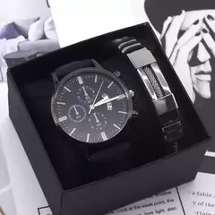 Conjunto pulseira esporte e relógio - comprar online
