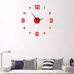 3d relógio de parede luminoso sem moldura acrílico diy relógio digital adesivo