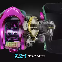 Sougayilang 12 1bb baitcasting carretéis 7 2 1 carretel de obtenção de alta - JMix Variedades