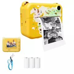 Câmera digital infantil para fotografia mini impressora portátil térmica ins