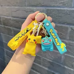 Pokemon pikachu chaveiro anime figura de ação brinquedo kawaii dos desenhos an na internet