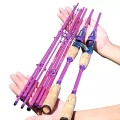 varas de fibras para pesca isca 2.1m 2.4m 4 pedaços de