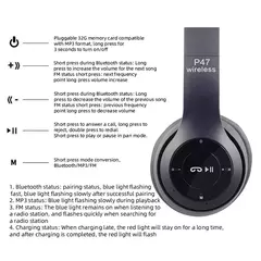 Bluetooth 5.0 p47 tws fone de ouvido estéreo bluetooth fones música com microf