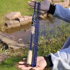 Imagem do varas de fibras para pesca isca 2.1m 2.4m 4 pedaços de