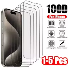 Película de vidro de proteção 1-5 peças de vidro temperado para iPhone 16 15 na internet