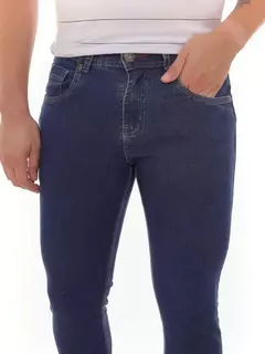 Calça Masculina Skinny Jeans Escuro Traz Za men - loja online
