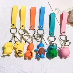 Pokemon pikachu chaveiro anime figura de ação brinquedo kawaii dos desenhos an - JMix Variedades