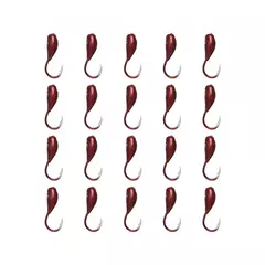Anzol 10Pcs Vermelho Derrubado Cabeca Lifelike Lure Isca Carp Ganchos De Pesca - JMix Variedades