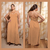 Vestido longo Plus Size Bojo Elegante Com Fenda Lateral - comprar online