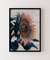 Quadro Decorativo Girassol Blue and Gold