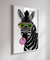 Quadro Decorativo Zebra Chiclete na internet